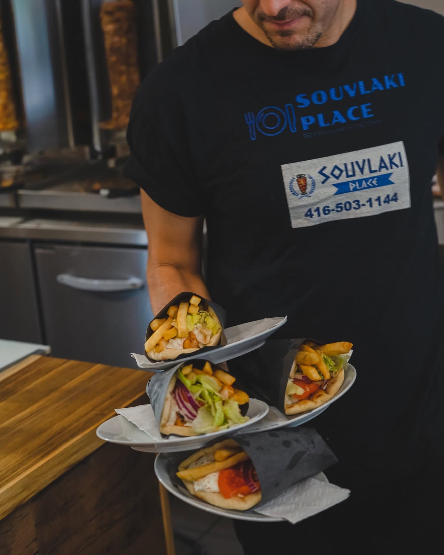Gyro wrapped in pita